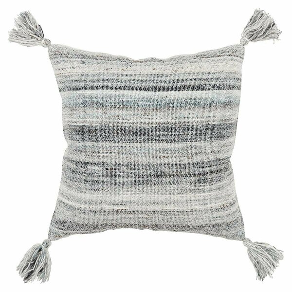 Palacedesigns Boho Weave Indoor & Outdoor Throw Pillow Charcoal & Gray PA3108675